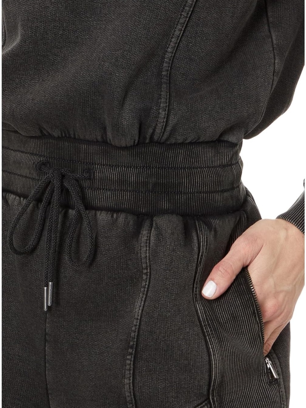 NWT Free People Women's Intercept Romper Washed Black, Size M - Picture 3 of 6